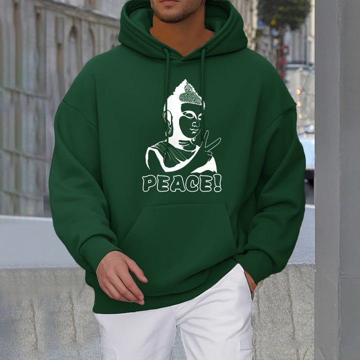 Buddha Stones Peace Fleece Lined Hoodie