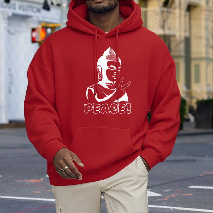 Buddha Stones Peace Fleece Lined Hoodie