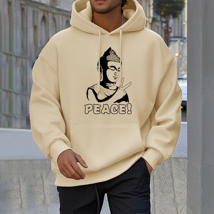 Buddha Stones Peace Fleece Lined Hoodie