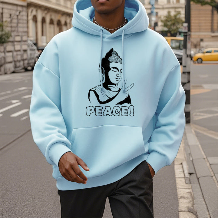 Buddha Stones Peace Fleece Lined Hoodie