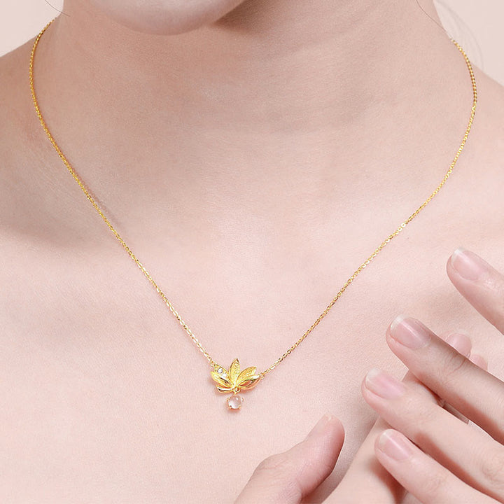 Buddha Stones 925 Sterling Silver Lotus Keep away evil spirits Necklace Pendant - image 4