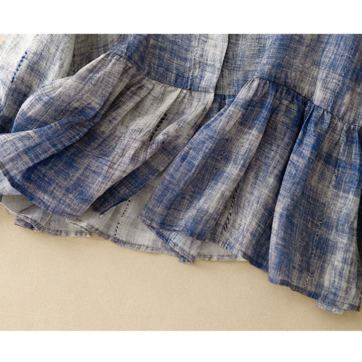 Buddha Stones Tie-Dye Button Long Sleeve Cotton Shirt - image 11