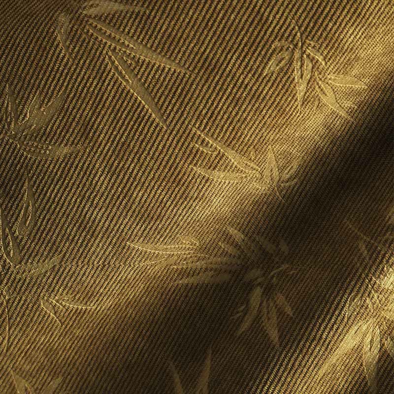 Buddha Stones Bamboo Leaves Corduroy Drawstring Cotton Men's Wide Leg Pants With Pockets - image 12