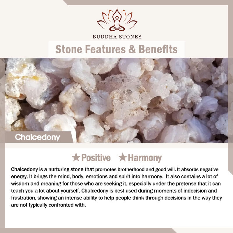 Buddha Stones Chalcedony 925 Sterling Silver Lotus Flower Fu Character Peace Buckle Positive Necklace Pendant - image 5