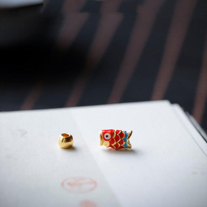 Buddha Stones Lazurite Lapis Lazuli Koi Fish Positive Bracelet - image 5