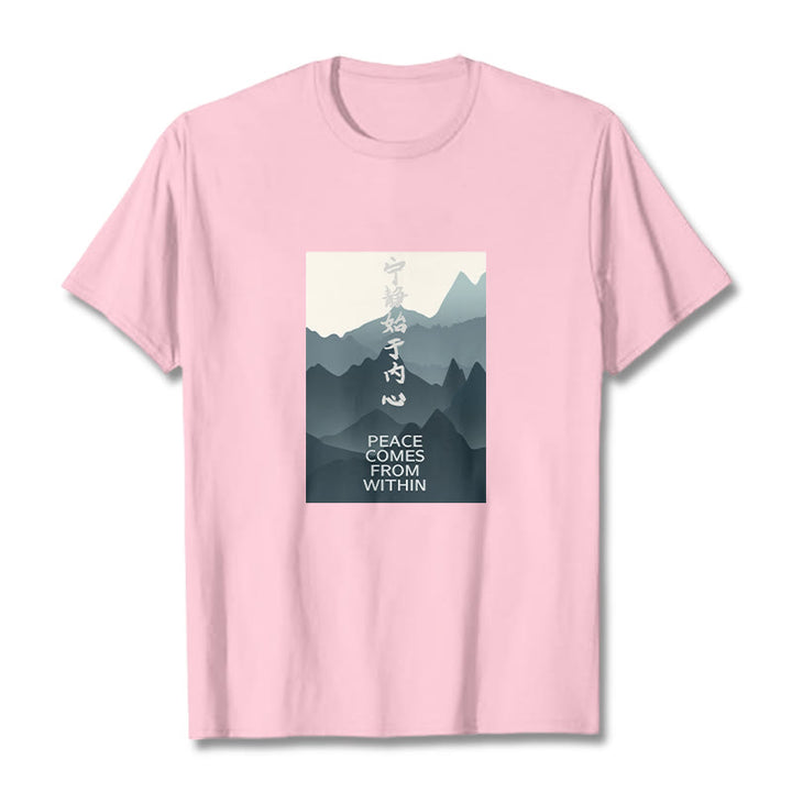 Buddha Stones Peace Comes From Within Tee T-shirt