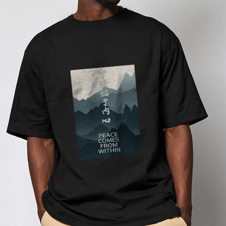 Buddha Stones Peace Comes From Within Tee T-shirt