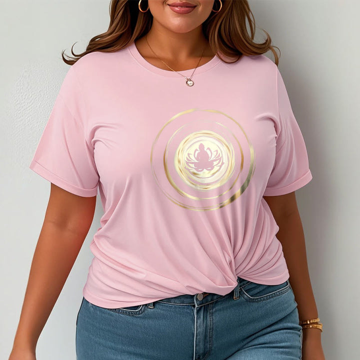 Buddha Stones Meditating Buddha Lotus Pattern Tee T-shirt - image 14