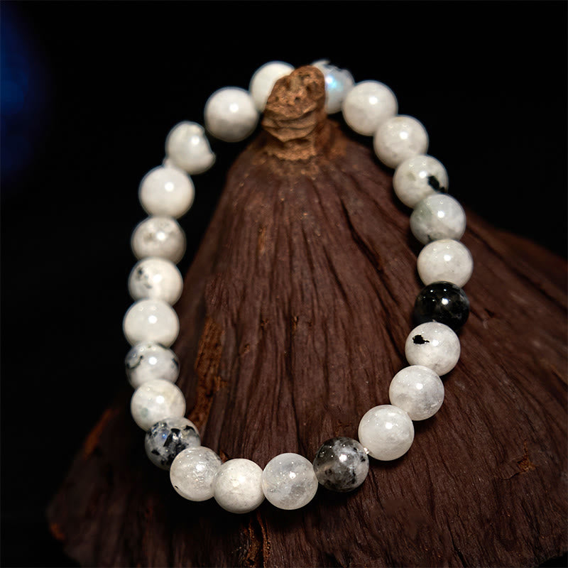 Buddha Stone Rainbow Moonstone Harmony Bracelet