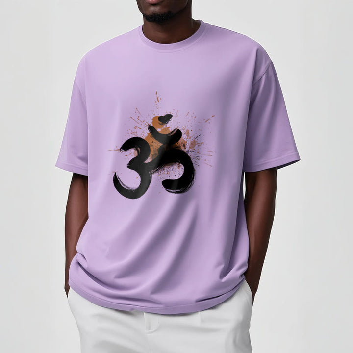 Buddha Stones OM Sanskrit Design Cotton Tee T-shirt - image 15