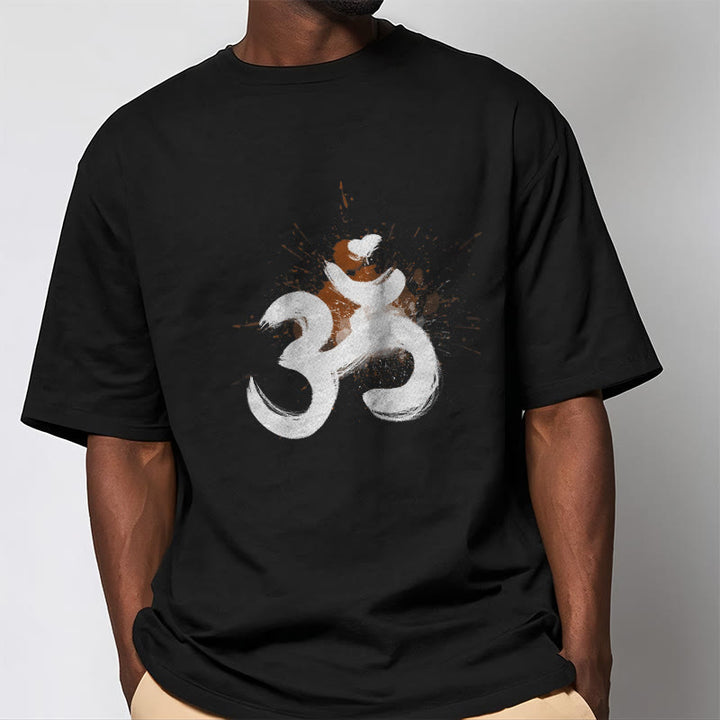 Buddha Stones OM Sanskrit Design Cotton Tee T-shirt - image 7