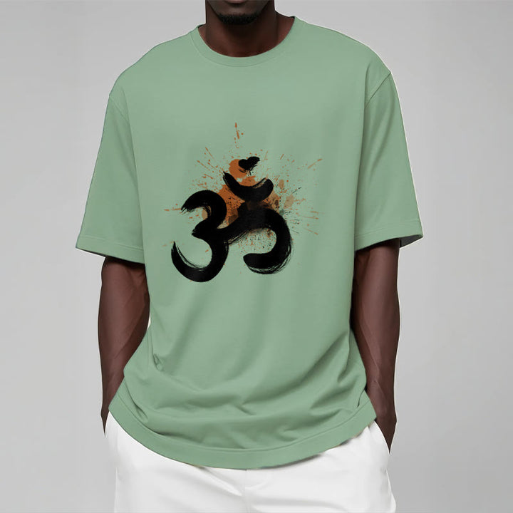 Buddha Stones OM Sanskrit Design Cotton Tee T-shirt - image 19