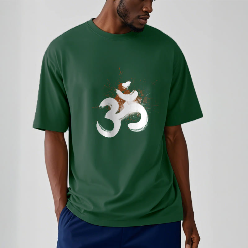 Buddha Stones OM Sanskrit Design Cotton Tee T-shirt - image 10