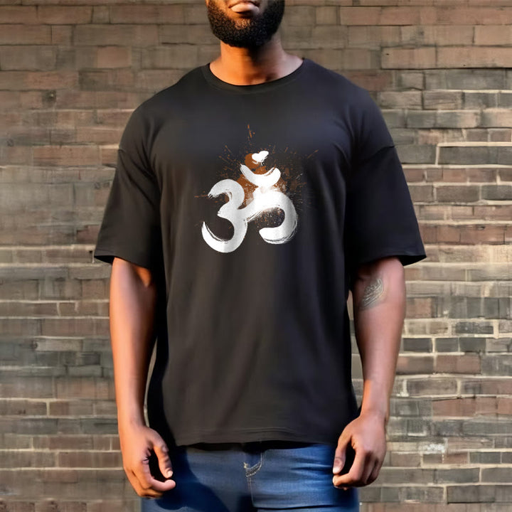 Buddha Stones OM Sanskrit Design Cotton Tee T-shirt - image 6
