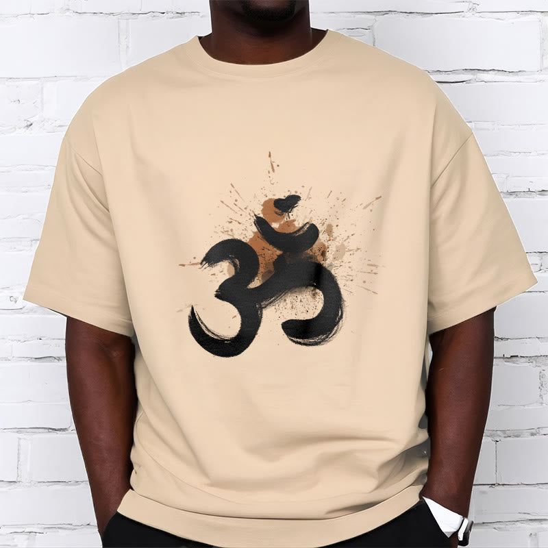 Buddha Stones OM Sanskrit Design Cotton Tee T-shirt - image 13