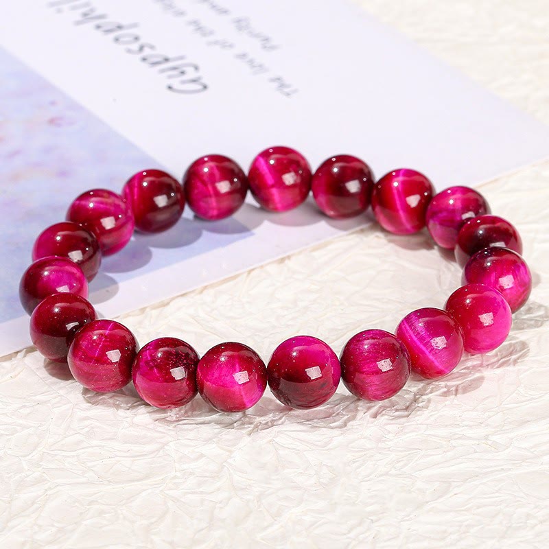 Buddha Stones Red Tiger Eye Calm Bracelet