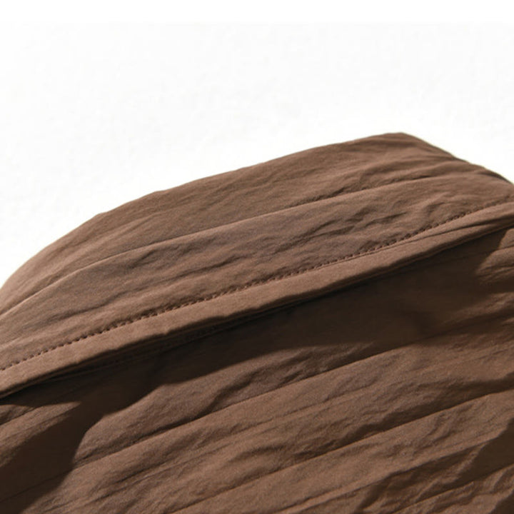 Buddha Stones Casual Solid Color Long Sleeve Men's Shirt With Pocket - image 9