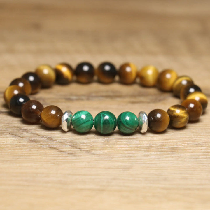 Buddha Stones Tiger Eye Green Tiger Eye Courage Bracelet