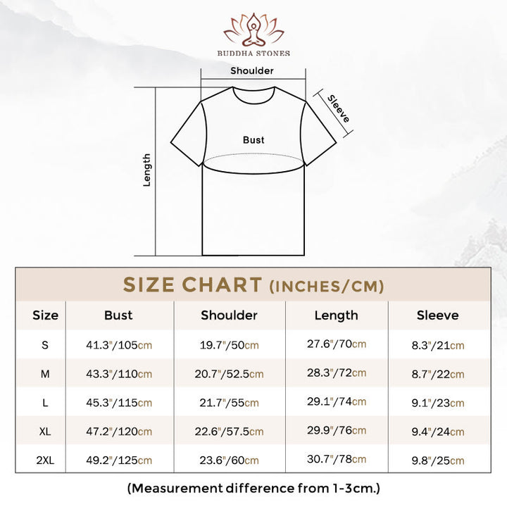 Buddha Stones Meditating Buddha Pattern Cotton Tee T-shirt - image 2