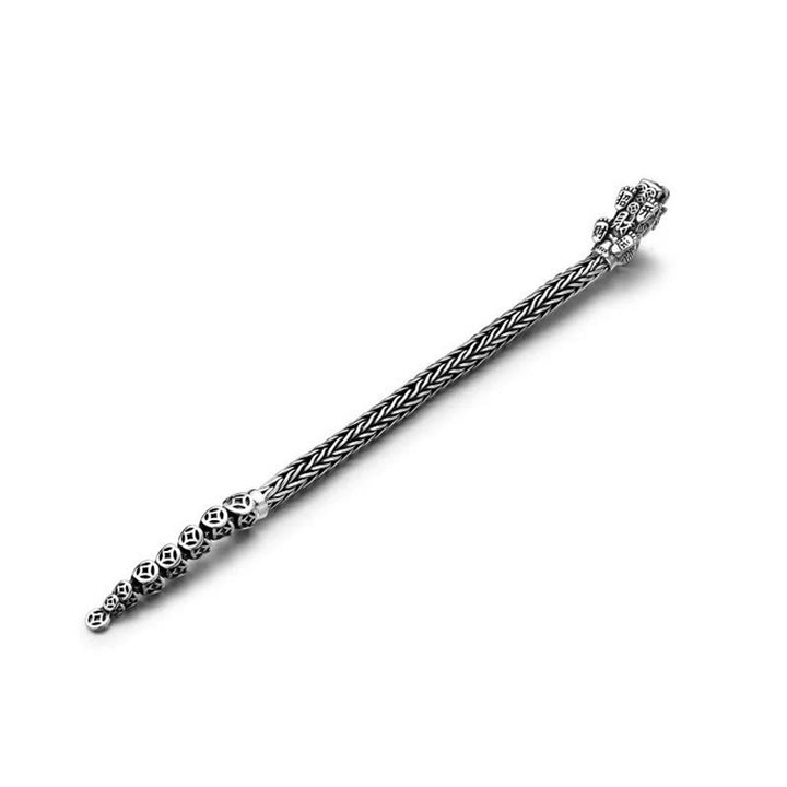 Buddha Stones 925 Sterling Silver PiXiu Copper Coins Ingot Wealth Bracelet Bangle - image 13