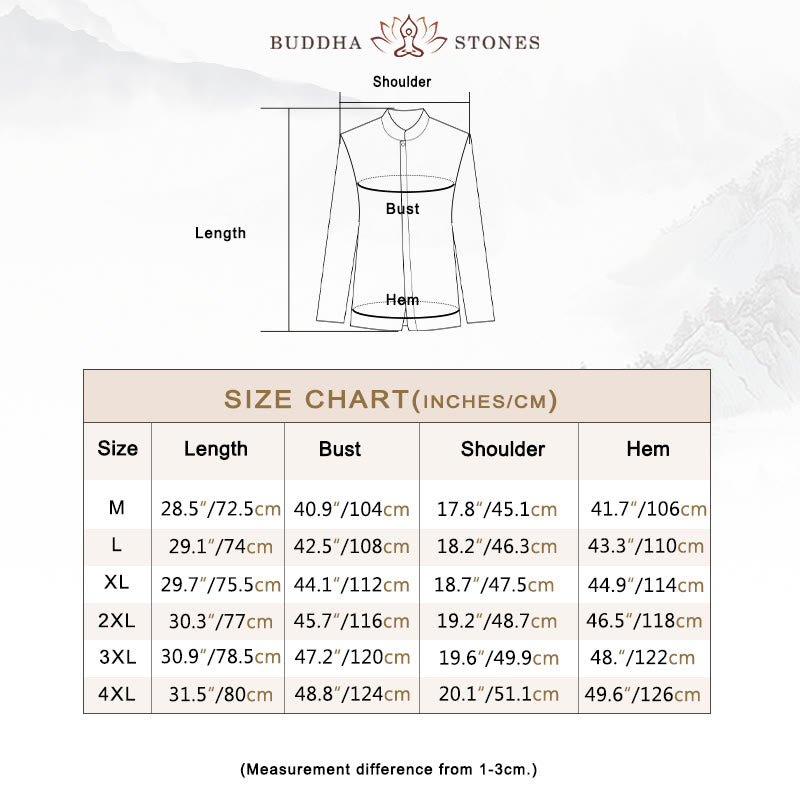 Buddha Stones Solid Color Chinese Tang Suit Cotton Linen Jacket Men Clothing