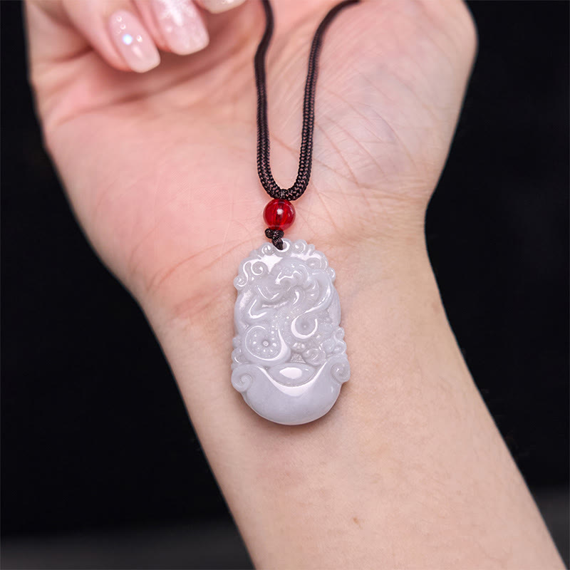 Buddha Stones Lucky The Year of The Snake 2025 Jade Red String Protection Bundle-1