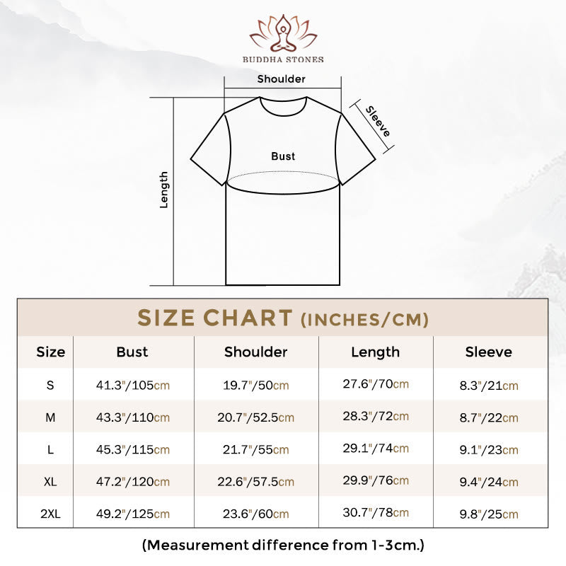 Buddha Stones Zen Circles Cotton Tee T-shirt - image 4