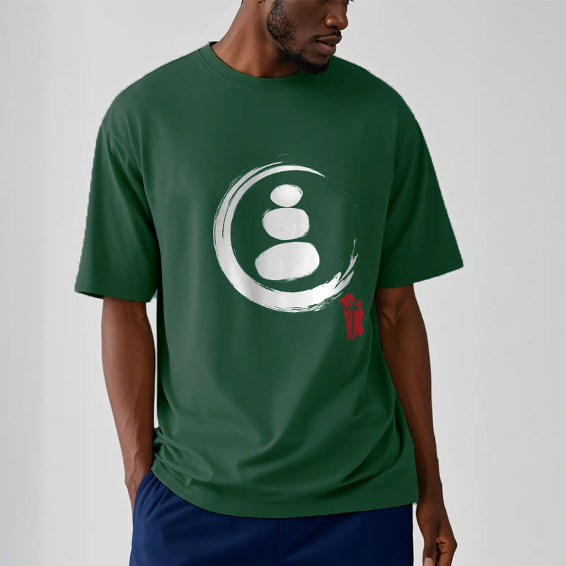Buddha Stones Zen Circles Cotton Tee T-shirt - image 9