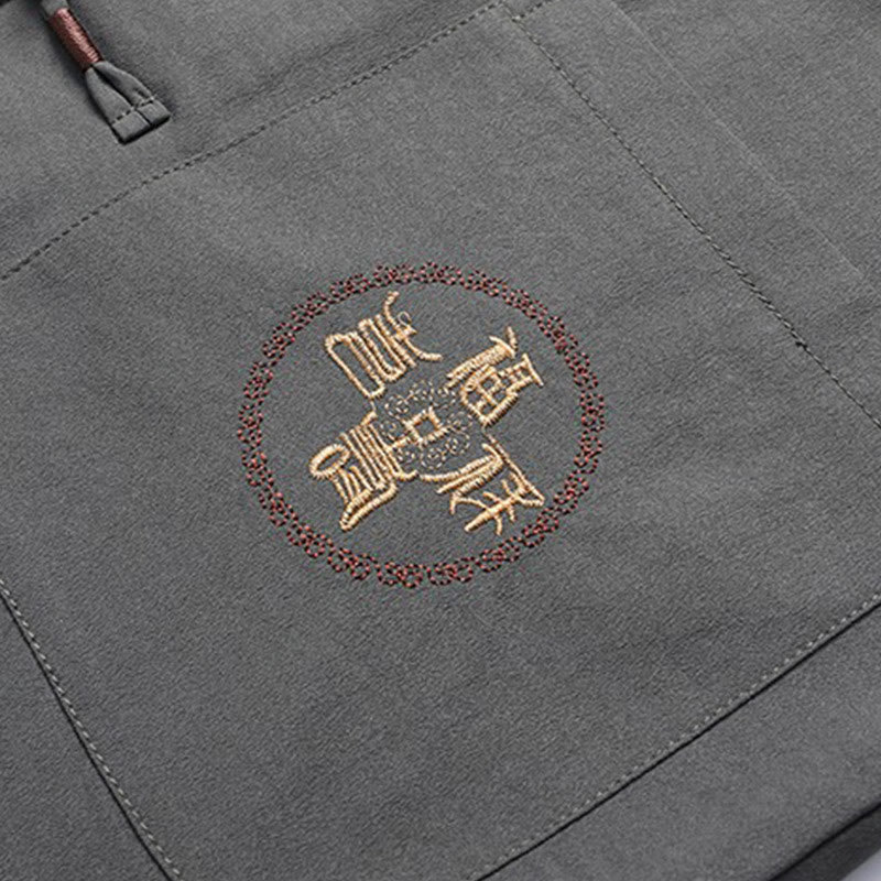 Buddha Stones Chinese New Year Embroidered Fu Tang Suit Hanfu Long Sleeve Top Pants Clothing Men's Set - image 10