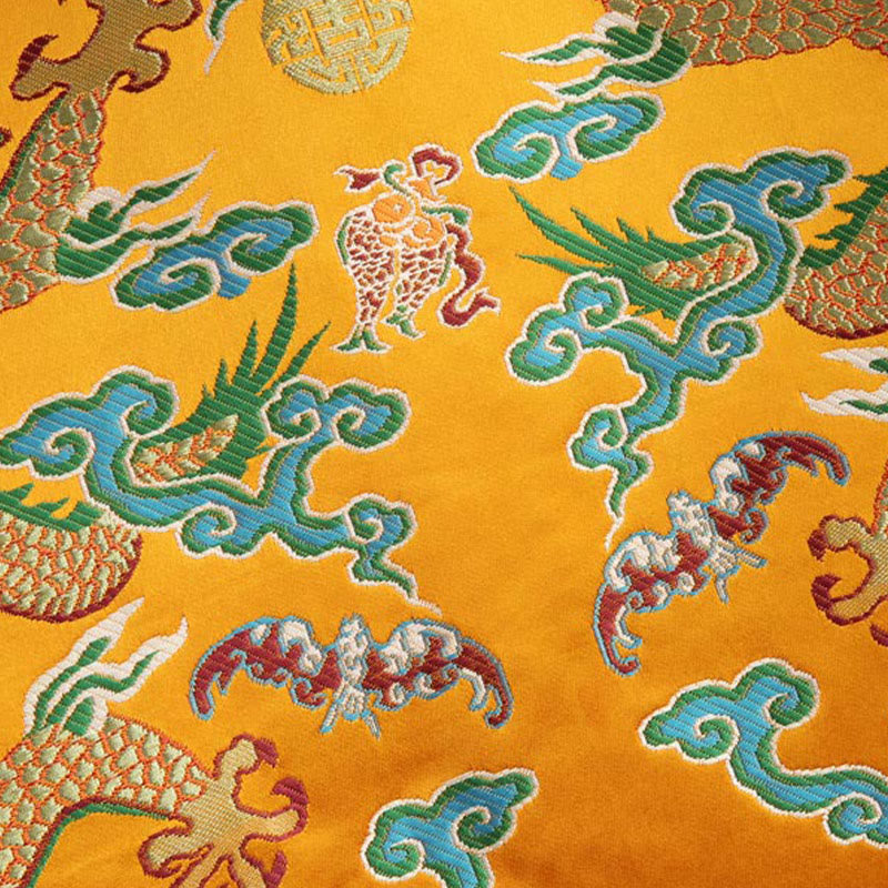 Buddha Stones Chinese New Year Dragon Embroidery Auspicious Clouds Frog-button Tang Suit Men's Jacket Shirt - image 9