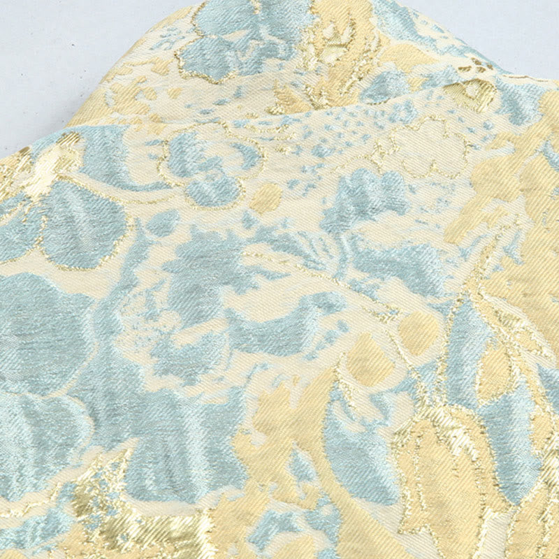 Buddha Stones Chinese New Year Jacquard Embroidery Frog-button Tang Suit Men's Jacket Shirt With Pockets - image 4