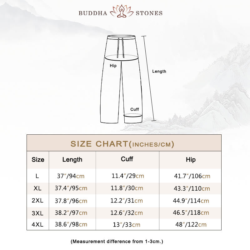 Buddha Stones Casual Cotton Women's Yoga Pants With Pockets - image 4