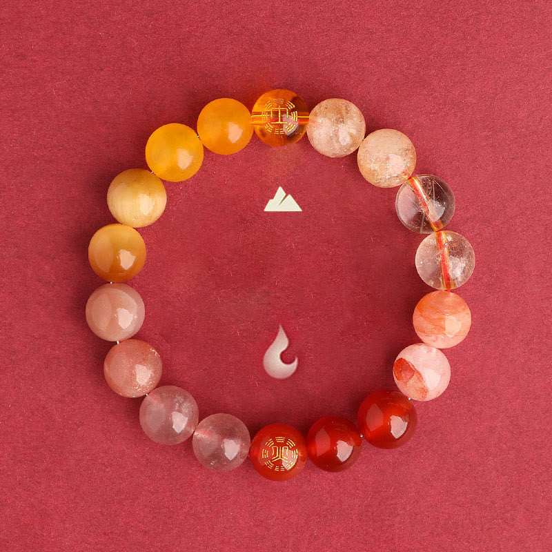 Buddha Stones Five Elements Various Agate Crystal Black Onyx Green Chalcedony Aquamarine Wisdom Bracelet - image 40