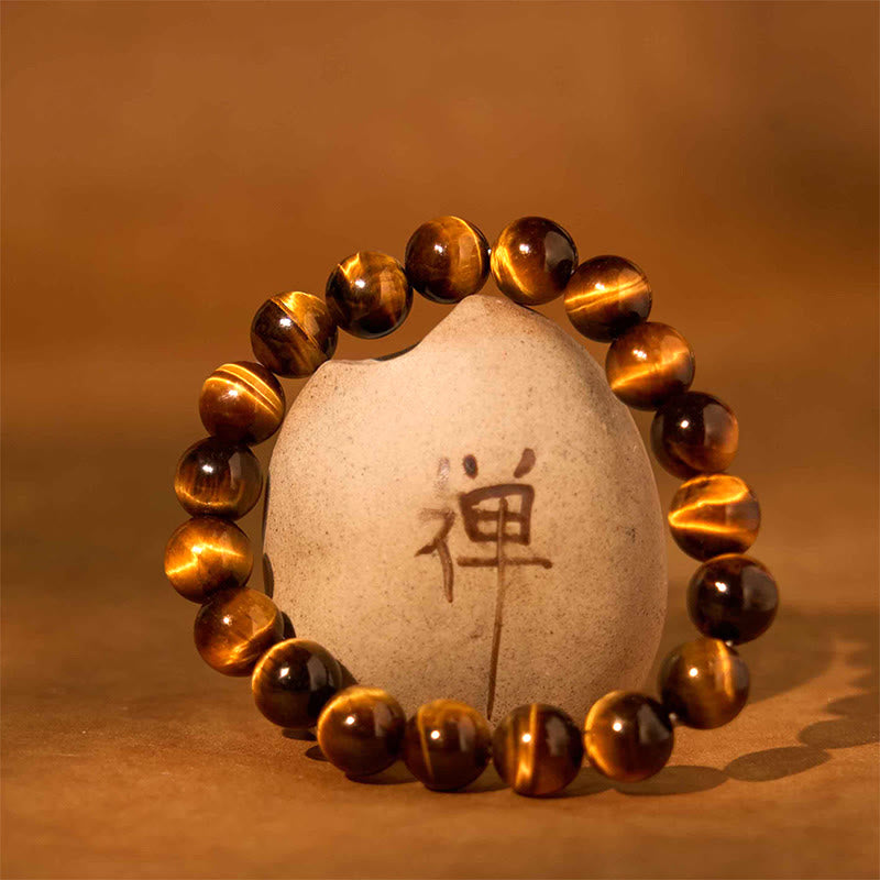 Buddha Stones Tiger Eye Strength Bracelet