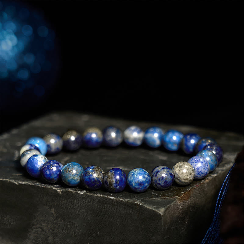 Buddha Stones Lazurite Lapis Lazuli Positive Balance Bracelet - image 1