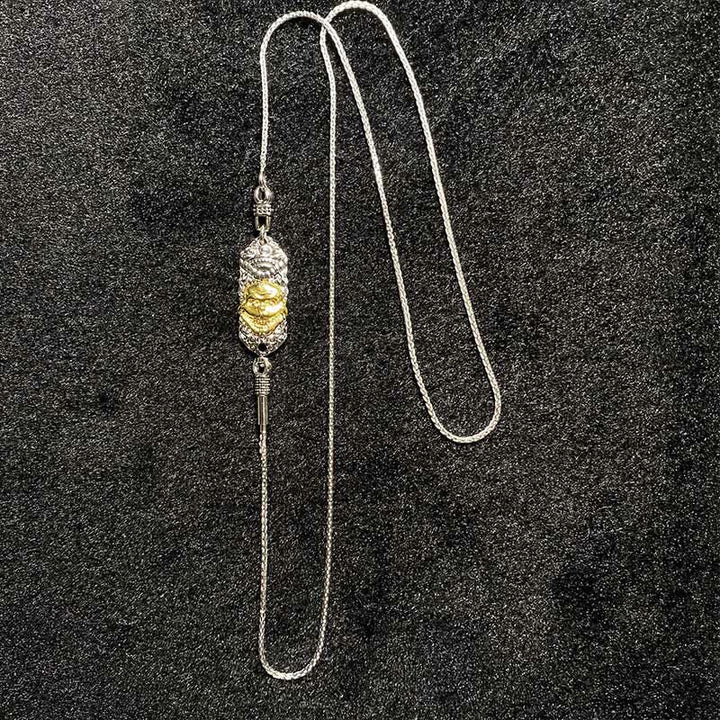 Buddha Stones 925 Sterling Silver Tibet Yellow Jambhala God of Wealth Dzi Bead Om Mani Padme Hum Happiness Necklace Pendant - image 20