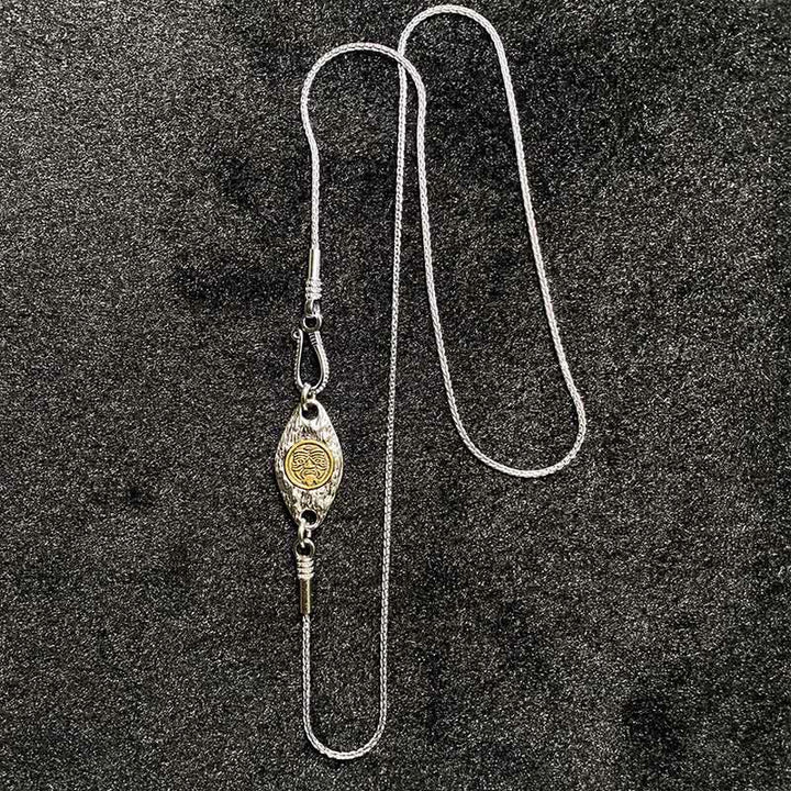Buddha Stones 925 Sterling Silver Tibet Yellow Jambhala God of Wealth Dzi Bead Om Mani Padme Hum Happiness Necklace Pendant - image 17