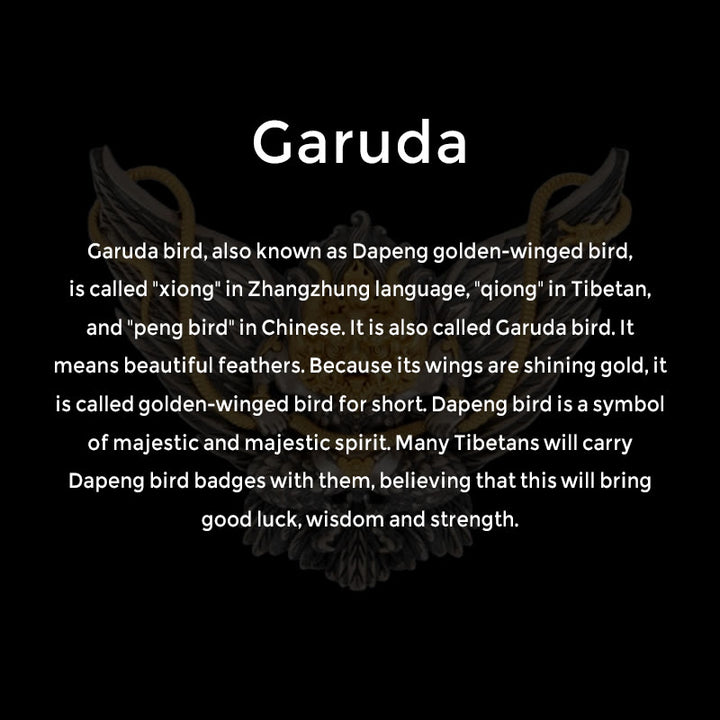 Buddha Stones 925 Sterling Silver Tibetan Garuda Bird Dragon Snake Wisdom Necklace Pendant - image 8