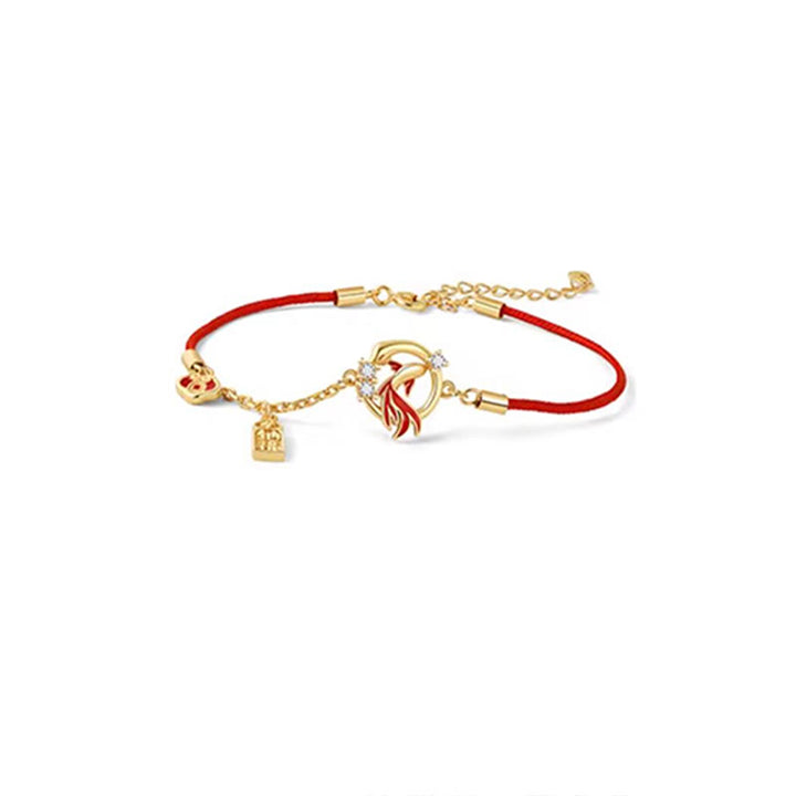 Buddha Stones Red String 925 Sterling Silver Copper Coin Koi Fish Year Of The Snake Luck Bracelet