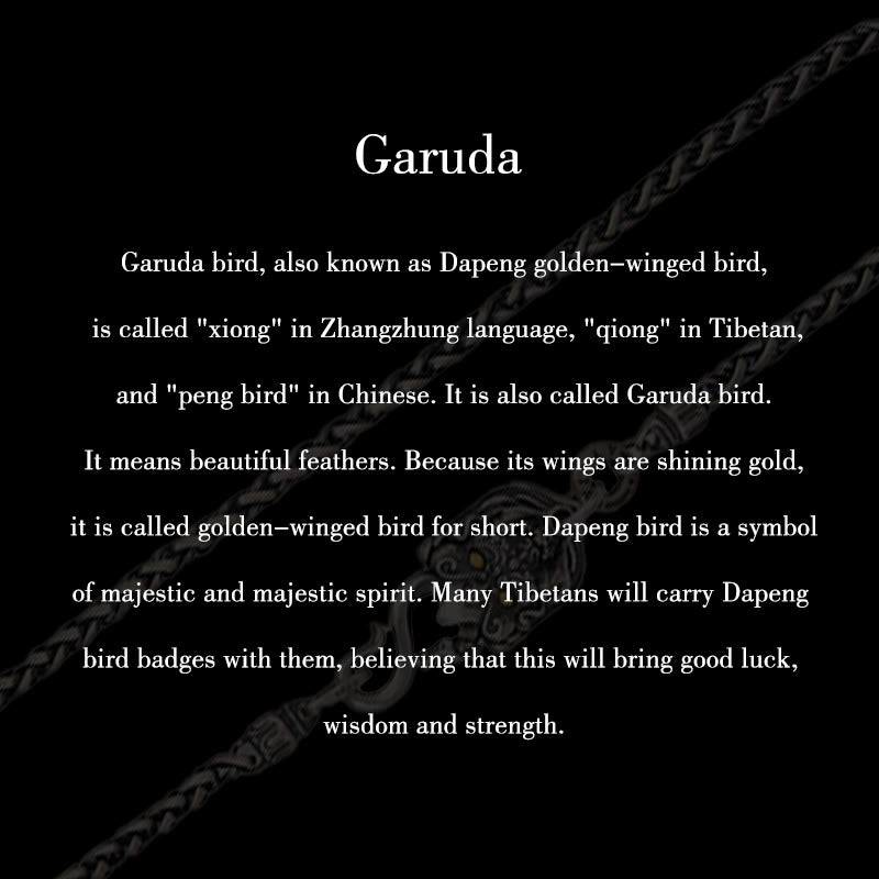 Buddha Stones 925 Sterling Silver Tibetan Garuda Bird Wisdom Metal Chain Necklace - image 10