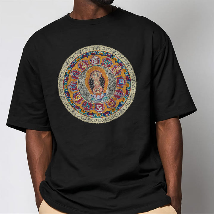 Buddha Stones Dorje Vajra Mandala Buddha Cotton Tee T-shirt - image 6