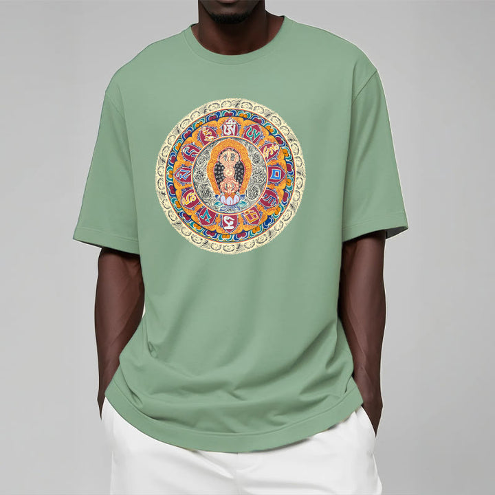Buddha Stones Dorje Vajra Mandala Buddha Cotton Tee T-shirt - image 15