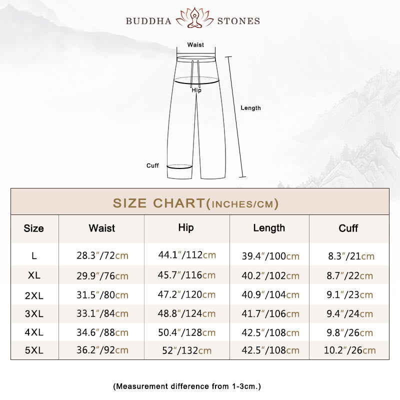 Buddha Stones Fall Winter Men's Drawstring Corduroy Solid Pants With Pockets - image 5