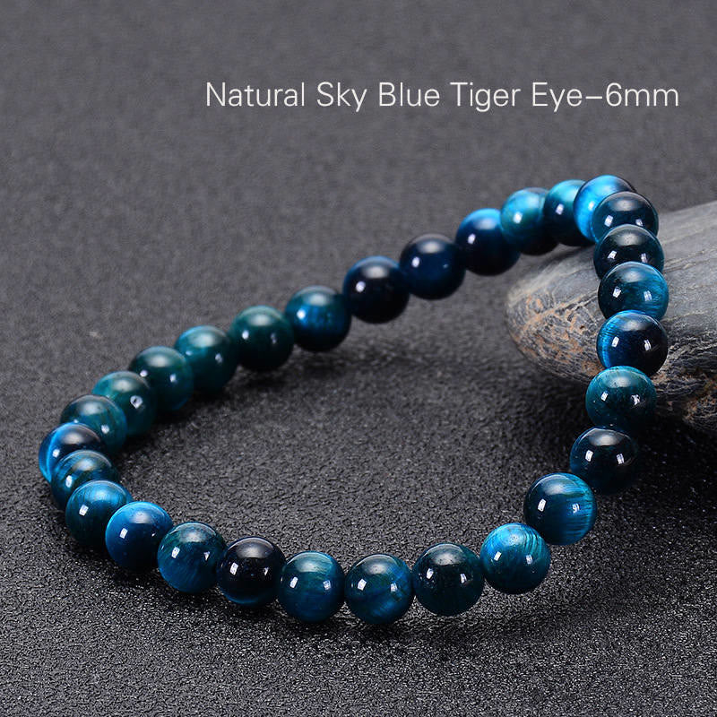 Buddha Stones Various Tiger Eye Confidence Bracelet - Blue Tiger Eye(Wrist Circumference: 14-16cm) - 6mm - image 46