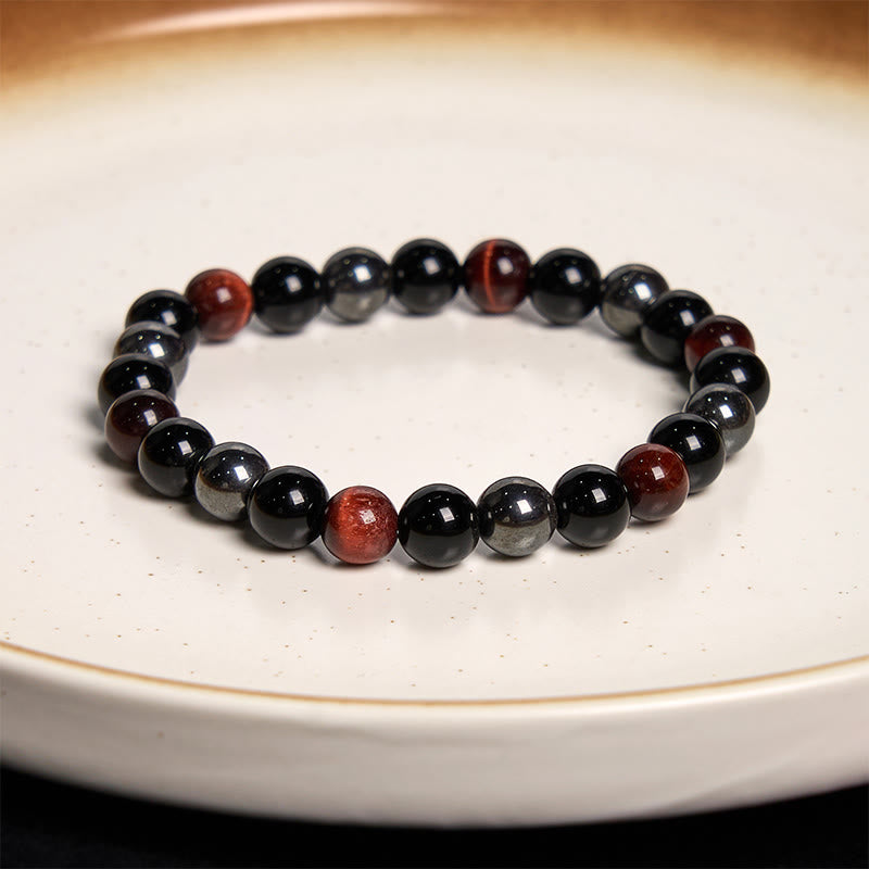 Buddha Stone Various Tiger Eye Confidence Bracelet