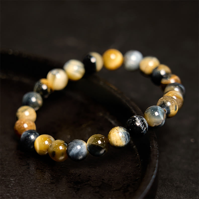 Buddha Stone Various Tiger Eye Confidence Bracelet