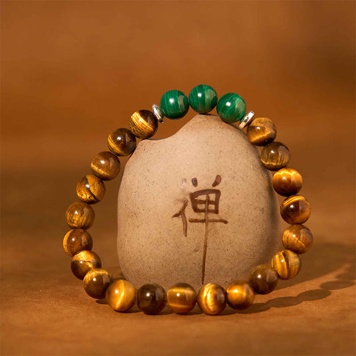 Buddha Stone Various Tiger Eye Confidence Bracelet