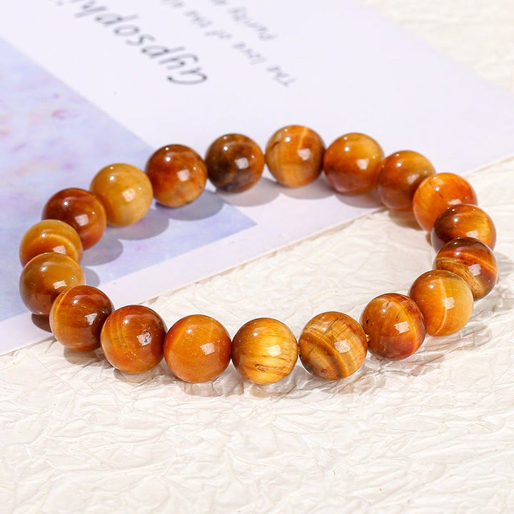 Buddha Stone Various Tiger Eye Confidence Bracelet