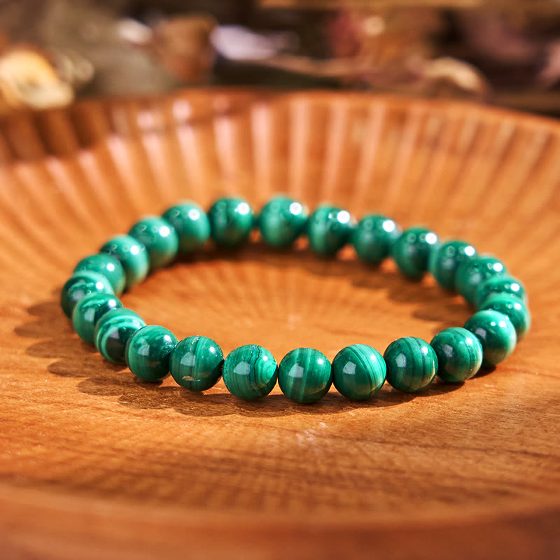 Buddha Stone Various Crystals Malachite Lazurite Lapis Lazuli Hemimorphite Calmness Bracelet - Light Green Tiger Eye(Wrist Circumference: 14-16cm) - image 3
