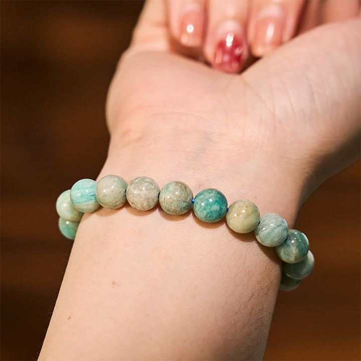 Buddha Stone Various Crystals Malachite Lazurite Hemimorphite Calmness Bracelet